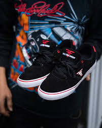 FALLEN FOOTWEAR Dalton Dern The Daytona BLK / RED Size 7.5