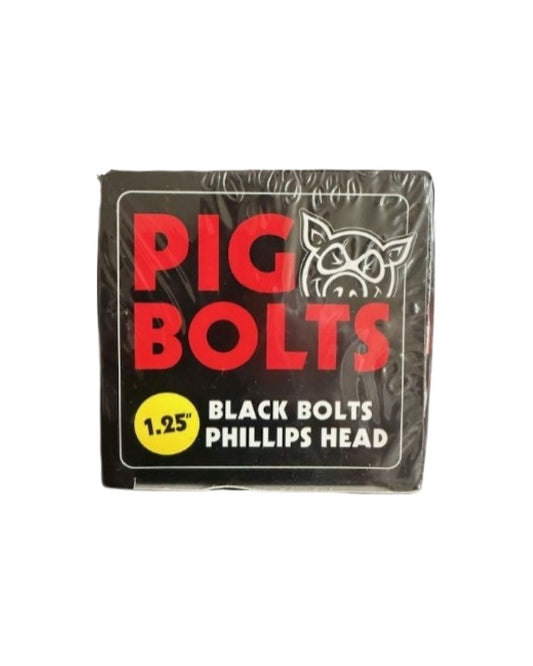 1.25" Pig Bolts - Silver/Black
