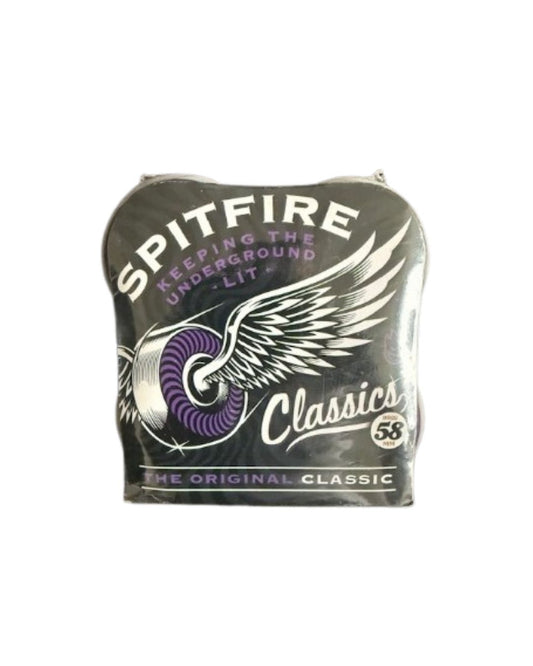 Spitfire Classics Skateboard Wheels - Purple & Black