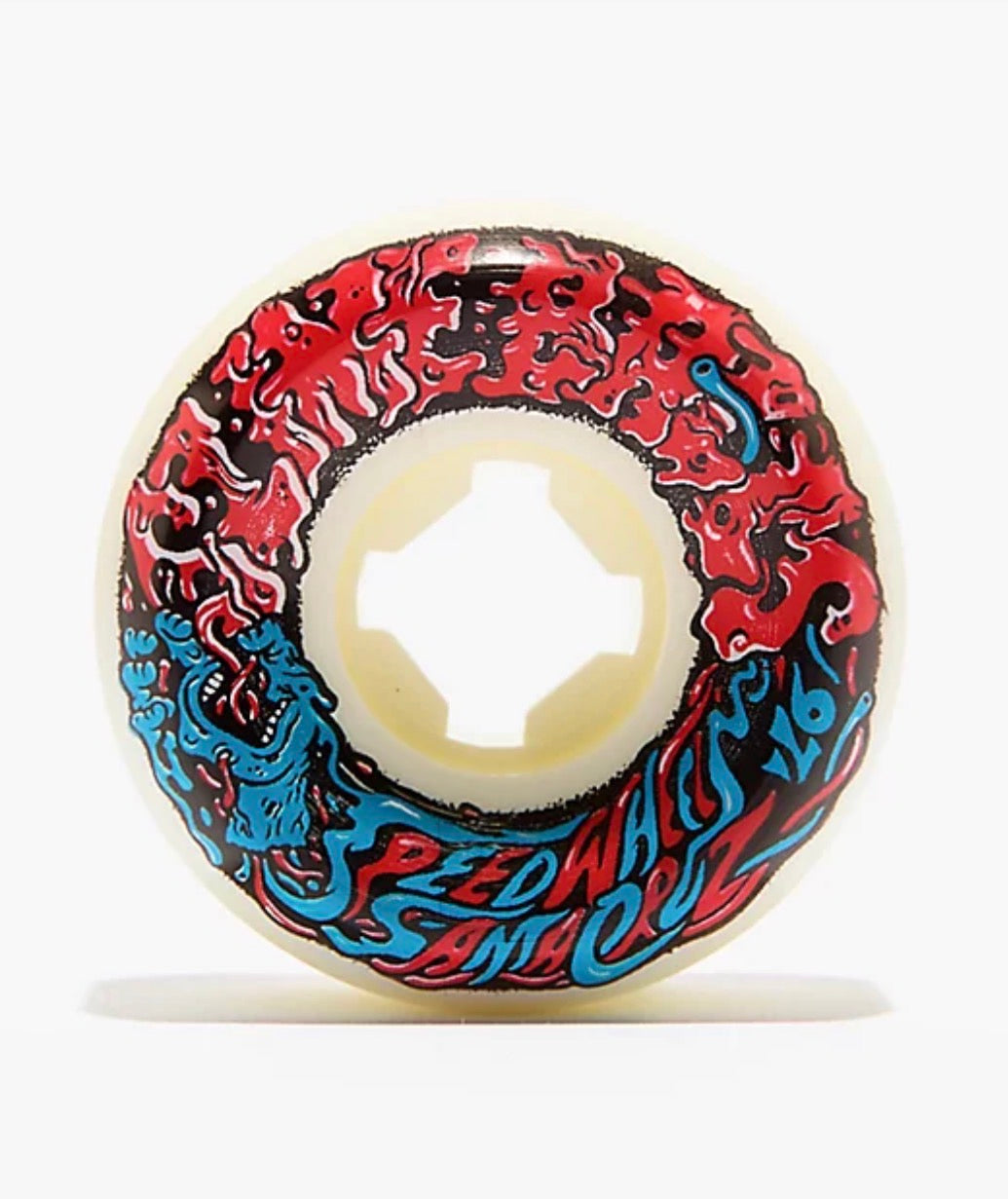 Slime Balls Vomit Mini 53mm 97a WHITE W/RED/BLU