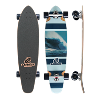 LayBack "Storm Chaser" Kick Tail Complete Long Board